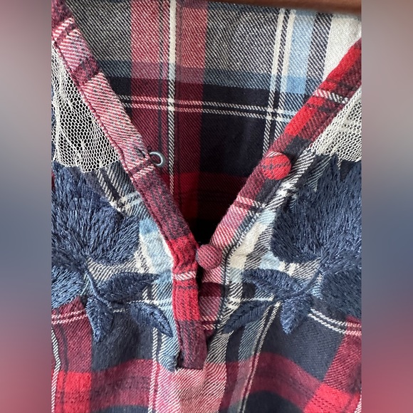 🟡2/30$ | Zara | Soft embroidery checkered top - Picture 8 of 12